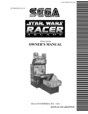 Sega STAR WARS RACER ARCADE Deluxe Version Owner's Manual