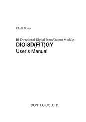 Contec DIO-8D(FIT)GY User Manual