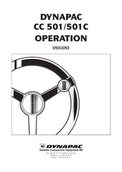 Dynapac CC 501C Operation