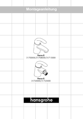 Hans Grohe Focus E 31700 Series Assembly Instructions Manual