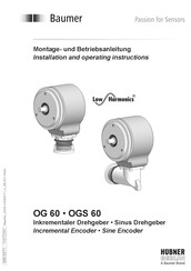 Baumer HUBNER BERLIN OG 60 Installation And Operating Instructions Manual