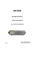Promax MD-200B Manual