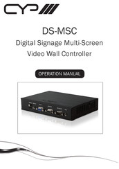 CYP DS-MSC Operation Manual