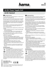 Hama 088439 Operating Instructions