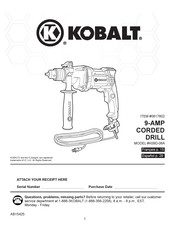 Kobalt K09D-06A Manual