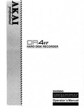 Akai DR4vr Operator's Manual
