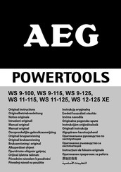 AEG Powertools WS 12-125 XE Original Instructions Manual