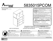 Ameriwood HOME 5835015PCOM Instruction Booklet