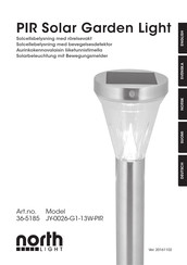North Light JY-0026-G1-13W-PIR Instruction Manual
