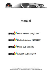 HANNL Mera ELB Eco Manual