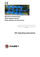 Rabe Albatros Vari-HydroAvant Operating Instructions Manual
