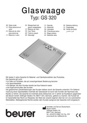 Beurer GS 320 User Manual