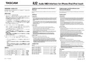 Tascam iU2 Additions And Corrections To The Owner's Manual