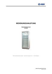 KBS CD 290 Instruction Manual