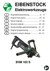 EIBENSTOCK EHM 162 S Original Instructions Manual