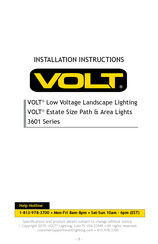 Volt 3601 Series Installation Instructions Manual