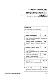 SEWHA CNM SI 4400 Manual
