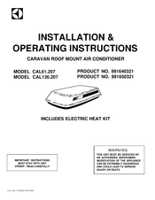 Dometic CAL61.207 Installation & Operating Instructions Manual