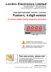 London Electronics Fusion-L 4 digit version Manual