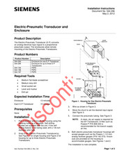 Siemens 544-294 Installation Instructions