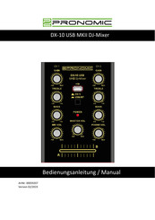Pronomic DX-10 USB MKII Manual