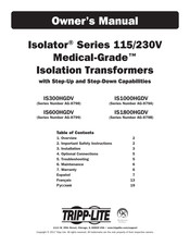 Tripp Lite Isolator Series Owner's Manual
