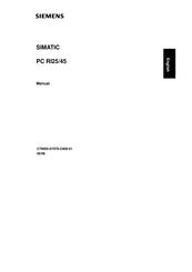 Siemens SIMATIC PC RI25 Manual