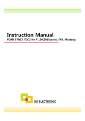 GU Electronic FORD SYNC3 TDC2 Instruction Manual