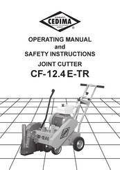 Cedima CF-12.4 E-TR Operating Manual And Safety Instructions