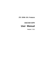 ZTE EPON SFU Series User Manual