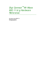 Digi Connect Wi-Wave 802.11 b/g Hardware Reference Manual