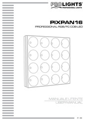 Music & Lights ProLights PIXPAN16 User Manual