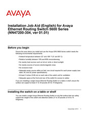 Avaya ERS 5650 Installation Job Aid