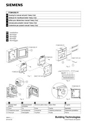 Siemens FDMH292-R Installation Manual