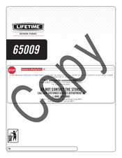 Lifetime 65009 Manual