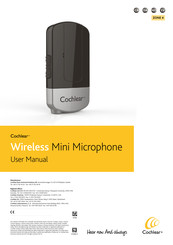 Cochlear Wireless Mini Microphone Manuals ManualsLib