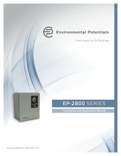 environmental potentials EP-2800 Series Installation And Application Manual