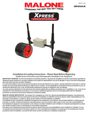 Malone Xpress MPG504-R Installation & Loading Instructions