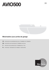 Nice AVIO500 Instructions And Warnings For Installation And Use