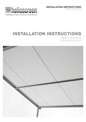 Helioscreen Vario-Pergola Installation Instructions Manual
