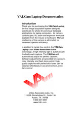VAL VALCam Laptop Pro with CamLite Documentation