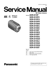Panasonic SDR-S15GJ Service Manual
