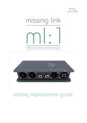 sonible missing link ml:1 Battery Replacement Manual