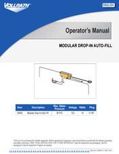 Vollrath 26806 Operator's Manual