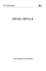 Holmatro SPU16 Owner's Manual