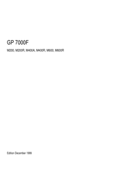 Fujitsu GP 7000F Manual