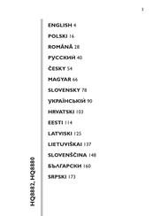 Philips HQ 8880 Instructions For Use Manual