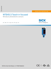 Sick WTB4S-3 Operating Instructions Manual