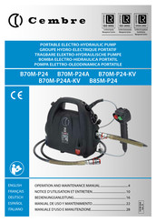 Cembre B70M-P24A-KV Operation And Maintenance Manual