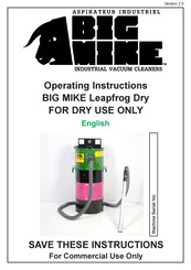 BIG MIKE Leapfrog Dry Operating Instructions Manual